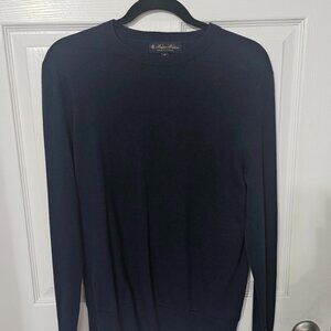 Brooks Brothers Navy Blue Supima Cotton Crewneck Sweater - Men’s XS